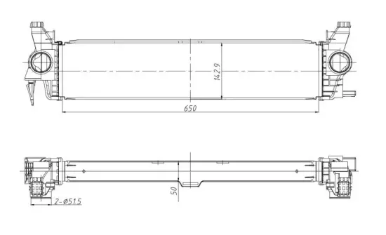 Ladeluftkühler NRF 309383 Bild Ladeluftkühler NRF 309383