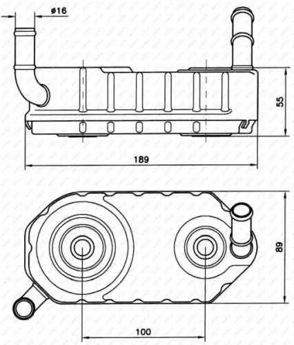 Ölkühler, Automatikgetriebe NRF 31004A Bild Ölkühler, Automatikgetriebe NRF 31004A