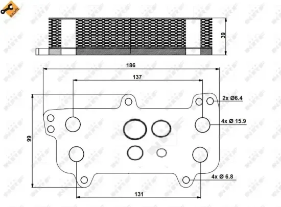 Ölkühler, Motoröl NRF 31171 Bild Ölkühler, Motoröl NRF 31171