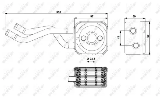 Ölkühler, Motoröl NRF 31175 Bild Ölkühler, Motoröl NRF 31175