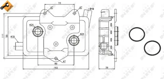 Ölkühler, Motoröl NRF 31180 Bild Ölkühler, Motoröl NRF 31180