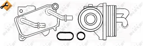 Ölkühler, Motoröl NRF 31182 Bild Ölkühler, Motoröl NRF 31182