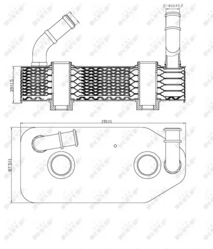 Ölkühler, Automatikgetriebe NRF 31186 Bild Ölkühler, Automatikgetriebe NRF 31186