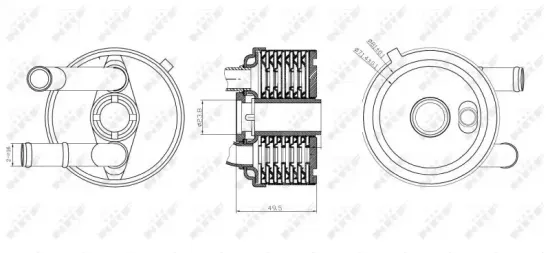 Ölkühler, Automatikgetriebe NRF 31187 Bild Ölkühler, Automatikgetriebe NRF 31187