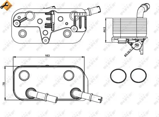 Ölkühler, Automatikgetriebe NRF 31189 Bild Ölkühler, Automatikgetriebe NRF 31189