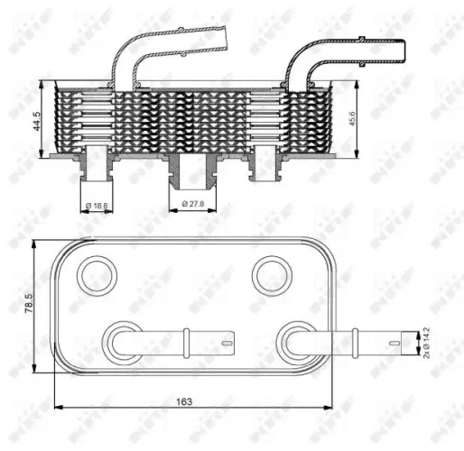 Ölkühler, Automatikgetriebe NRF 31190 Bild Ölkühler, Automatikgetriebe NRF 31190