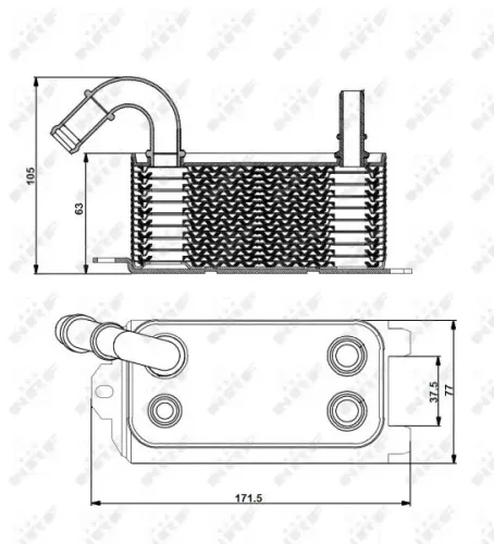 Ölkühler, Automatikgetriebe NRF 31192 Bild Ölkühler, Automatikgetriebe NRF 31192