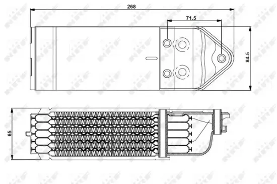 Ölkühler, Motoröl NRF 31202 Bild Ölkühler, Motoröl NRF 31202