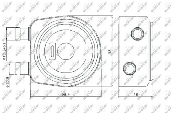 Ölkühler, Motoröl NRF 31247 Bild Ölkühler, Motoröl NRF 31247