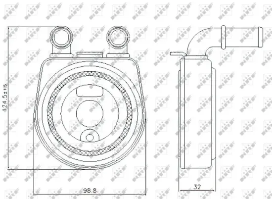Ölkühler, Motoröl NRF 31249 Bild Ölkühler, Motoröl NRF 31249