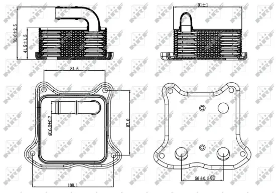 Ölkühler, Motoröl NRF 31260 Bild Ölkühler, Motoröl NRF 31260