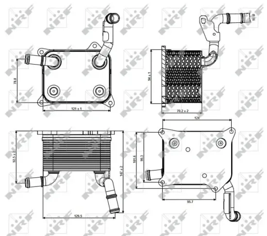 Ölkühler, Motoröl NRF 31266 Bild Ölkühler, Motoröl NRF 31266