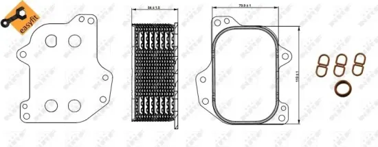 Ölkühler, Motoröl NRF 31267 Bild Ölkühler, Motoröl NRF 31267