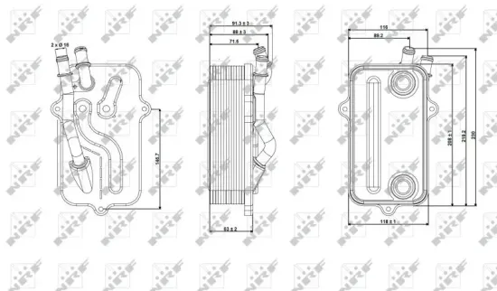 Ölkühler, Automatikgetriebe NRF 31268 Bild Ölkühler, Automatikgetriebe NRF 31268