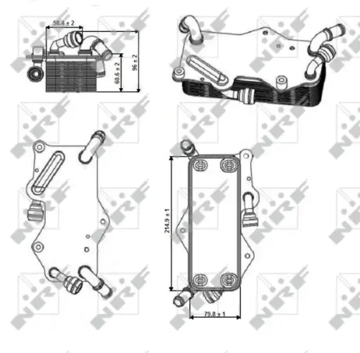 Ölkühler, Automatikgetriebe NRF 31269 Bild Ölkühler, Automatikgetriebe NRF 31269