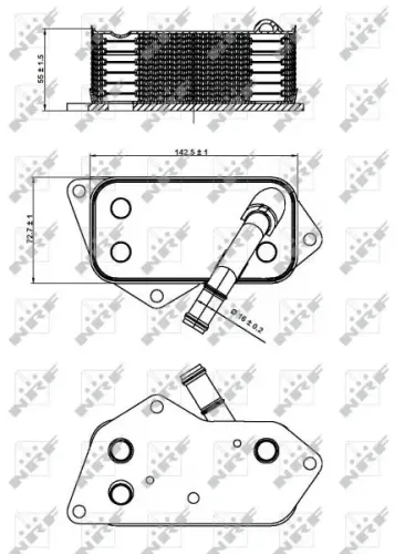 Ölkühler, Motoröl NRF 31277 Bild Ölkühler, Motoröl NRF 31277