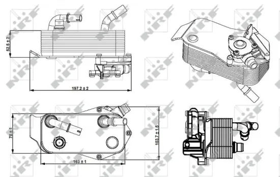 Ölkühler, Automatikgetriebe NRF 31279 Bild Ölkühler, Automatikgetriebe NRF 31279