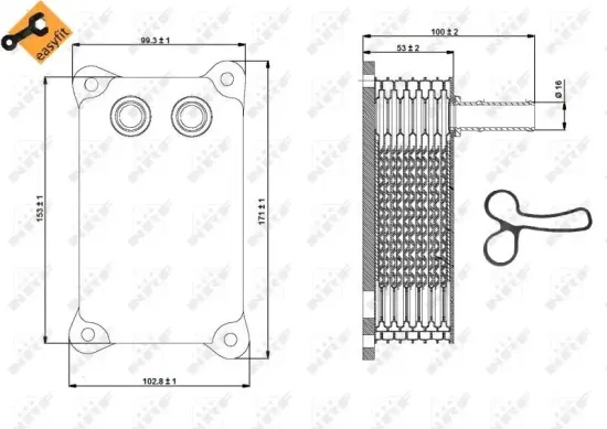 Ölkühler, Motoröl NRF 31294 Bild Ölkühler, Motoröl NRF 31294