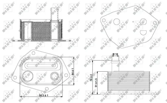 Ölkühler, Motoröl NRF 31298 Bild Ölkühler, Motoröl NRF 31298