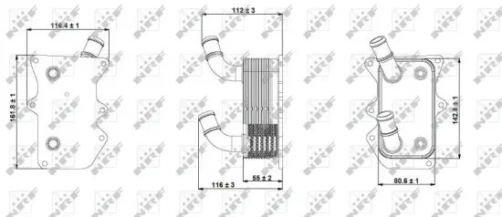 Ölkühler, Motoröl NRF 31299 Bild Ölkühler, Motoröl NRF 31299