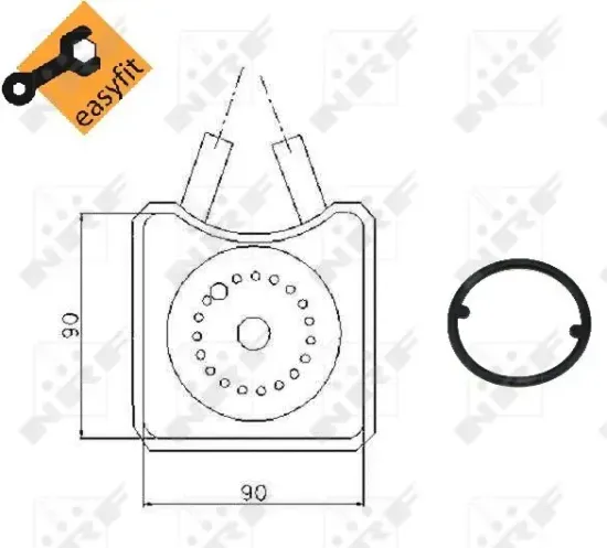 Ölkühler, Motoröl NRF 31305 Bild Ölkühler, Motoröl NRF 31305