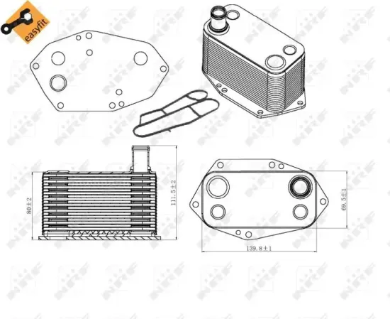 Ölkühler, Motoröl NRF 31307 Bild Ölkühler, Motoröl NRF 31307