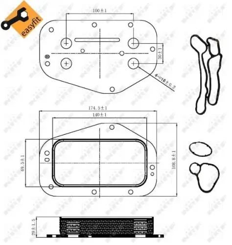 Ölkühler, Motoröl NRF 31314 Bild Ölkühler, Motoröl NRF 31314