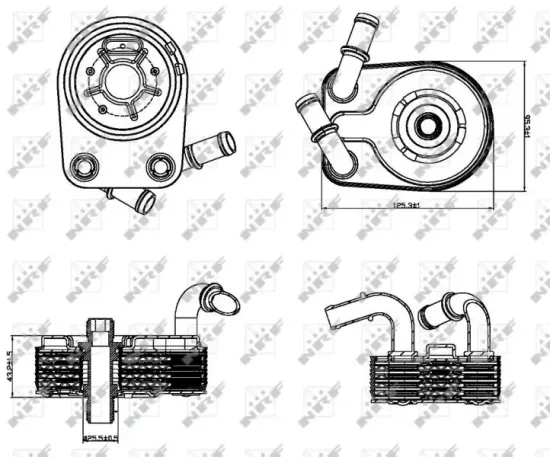 Ölkühler, Motoröl NRF 31322 Bild Ölkühler, Motoröl NRF 31322