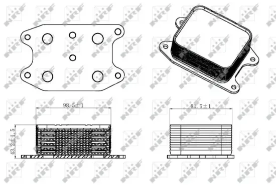 Ölkühler, Motoröl NRF 31329 Bild Ölkühler, Motoröl NRF 31329