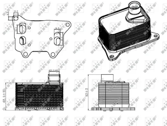 Ölkühler, Motoröl NRF 31330 Bild Ölkühler, Motoröl NRF 31330