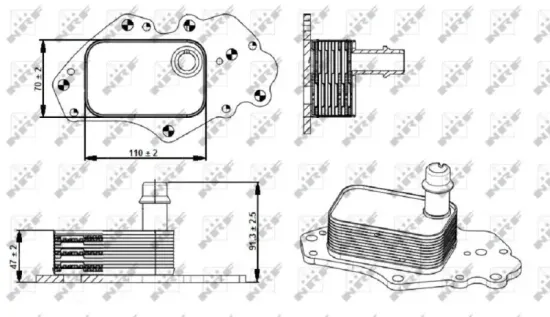 Ölkühler, Motoröl NRF 31347 Bild Ölkühler, Motoröl NRF 31347