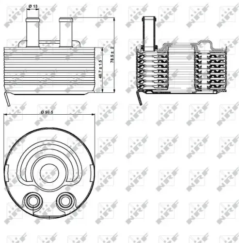 Ölkühler, Motoröl NRF 31353 Bild Ölkühler, Motoröl NRF 31353