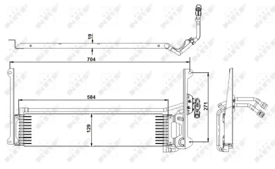 Ölkühler, Automatikgetriebe NRF 31360 Bild Ölkühler, Automatikgetriebe NRF 31360