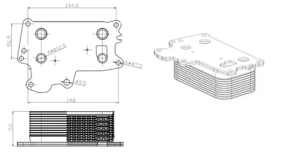 Ölkühler, Motoröl NRF 31840 Bild Ölkühler, Motoröl NRF 31840