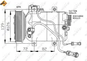 Kompressor, Klimaanlage 12 V NRF 32027