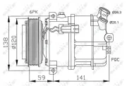 Kompressor, Klimaanlage 12 V NRF 32191