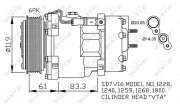 Kompressor, Klimaanlage 12 V NRF 32198