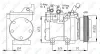 Kompressor, Klimaanlage 12 V NRF 32205 Bild Kompressor, Klimaanlage 12 V NRF 32205