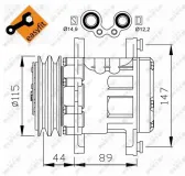 Kompressor, Klimaanlage 12 V NRF 32207