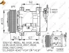 Kompressor, Klimaanlage 12 V NRF 32227 Bild Kompressor, Klimaanlage 12 V NRF 32227