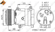 Kompressor, Klimaanlage 12 V NRF 32231