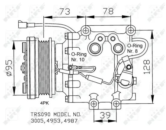 Kompressor, Klimaanlage 12 V NRF 32236 Bild Kompressor, Klimaanlage 12 V NRF 32236