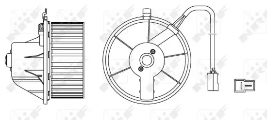 Innenraumgebläse 12 V NRF 34152 Bild Innenraumgebläse 12 V NRF 34152