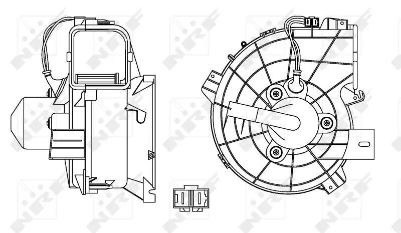 Innenraumgebläse 12 V NRF 34153 Bild Innenraumgebläse 12 V NRF 34153