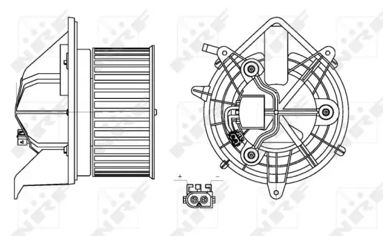 Innenraumgebläse 12 V NRF 34157 Bild Innenraumgebläse 12 V NRF 34157