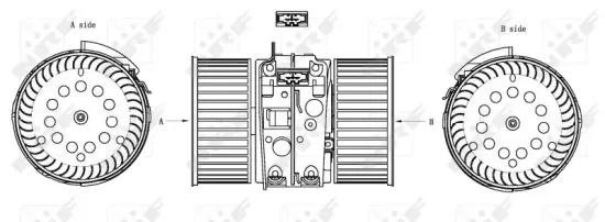 Innenraumgebläse 12 V NRF 34161 Bild Innenraumgebläse 12 V NRF 34161