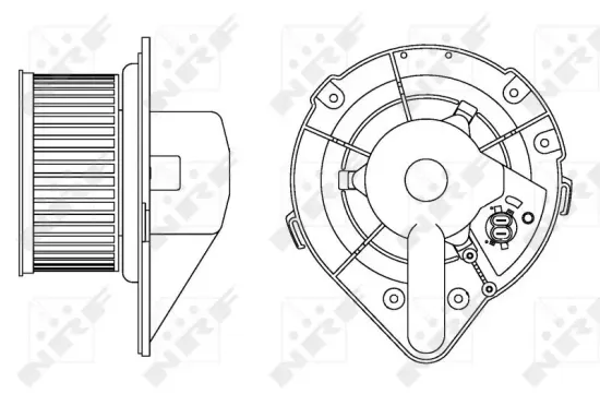 Innenraumgebläse 12 V NRF 34164 Bild Innenraumgebläse 12 V NRF 34164