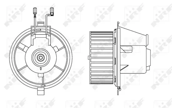 Innenraumgebläse 12 V NRF 34165 Bild Innenraumgebläse 12 V NRF 34165