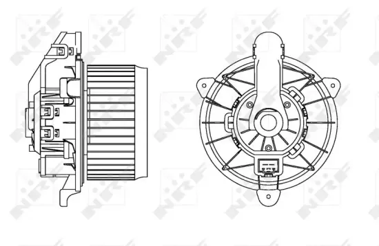 Innenraumgebläse 12 V NRF 34167 Bild Innenraumgebläse 12 V NRF 34167