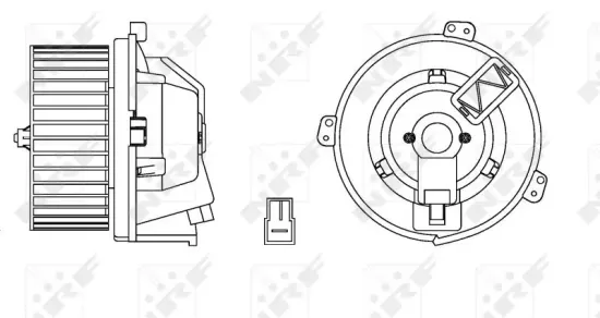 Innenraumgebläse 12 V NRF 34168 Bild Innenraumgebläse 12 V NRF 34168